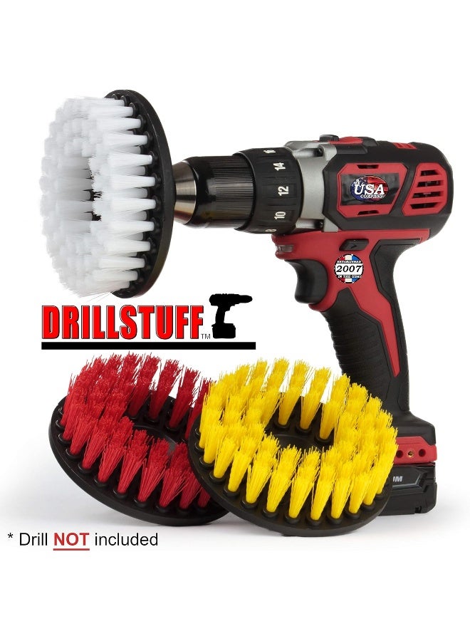 Drillstuff Cleaning Supplies - Drill Brush - Leather Cleaner - Shower Door - Upholstery - Carpet - Bathroom Accessories - Shower Cleaner - Bathtub - Tile - Outdoor - Scrub Brush - Garden - Bird Bath - Granite - Image 3